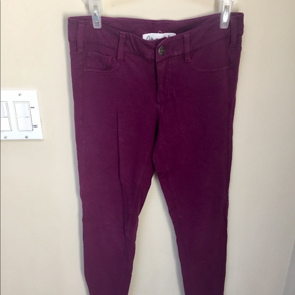 Maroon Aeropostale Jeggings! Size small - Picture 2 of 5